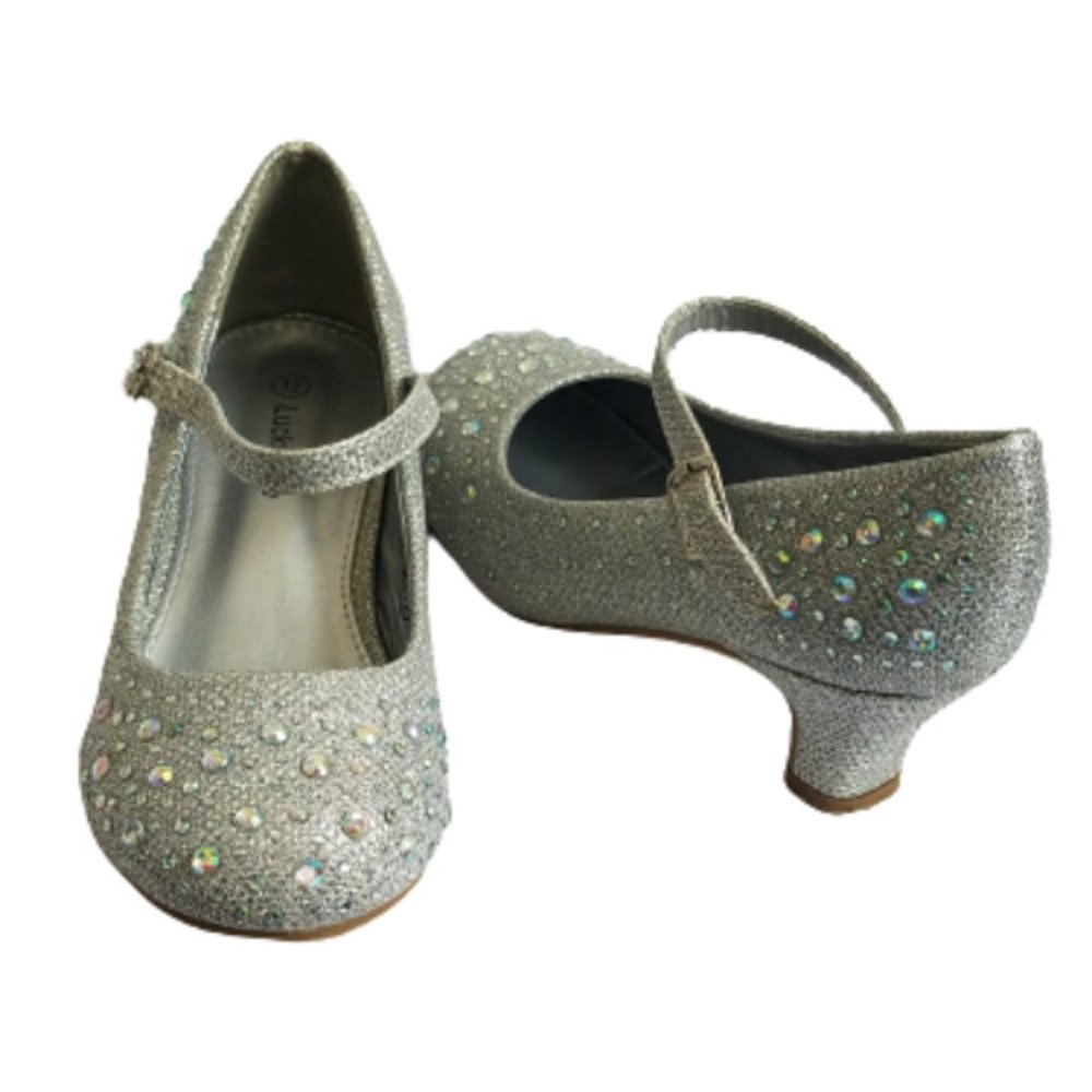 Lucky Top Apple5K Kids Sparkling Mary Jane Pumps
